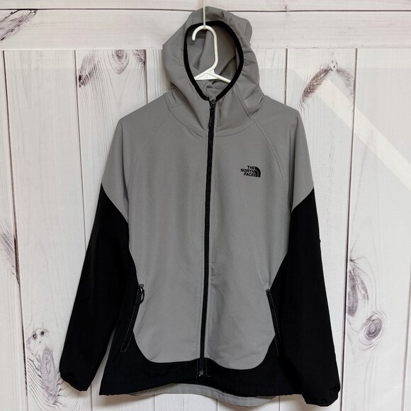 The North Face Nimble Hoodie Women’s XL Metallic Silver/Black EUC - Picture 2 of 11